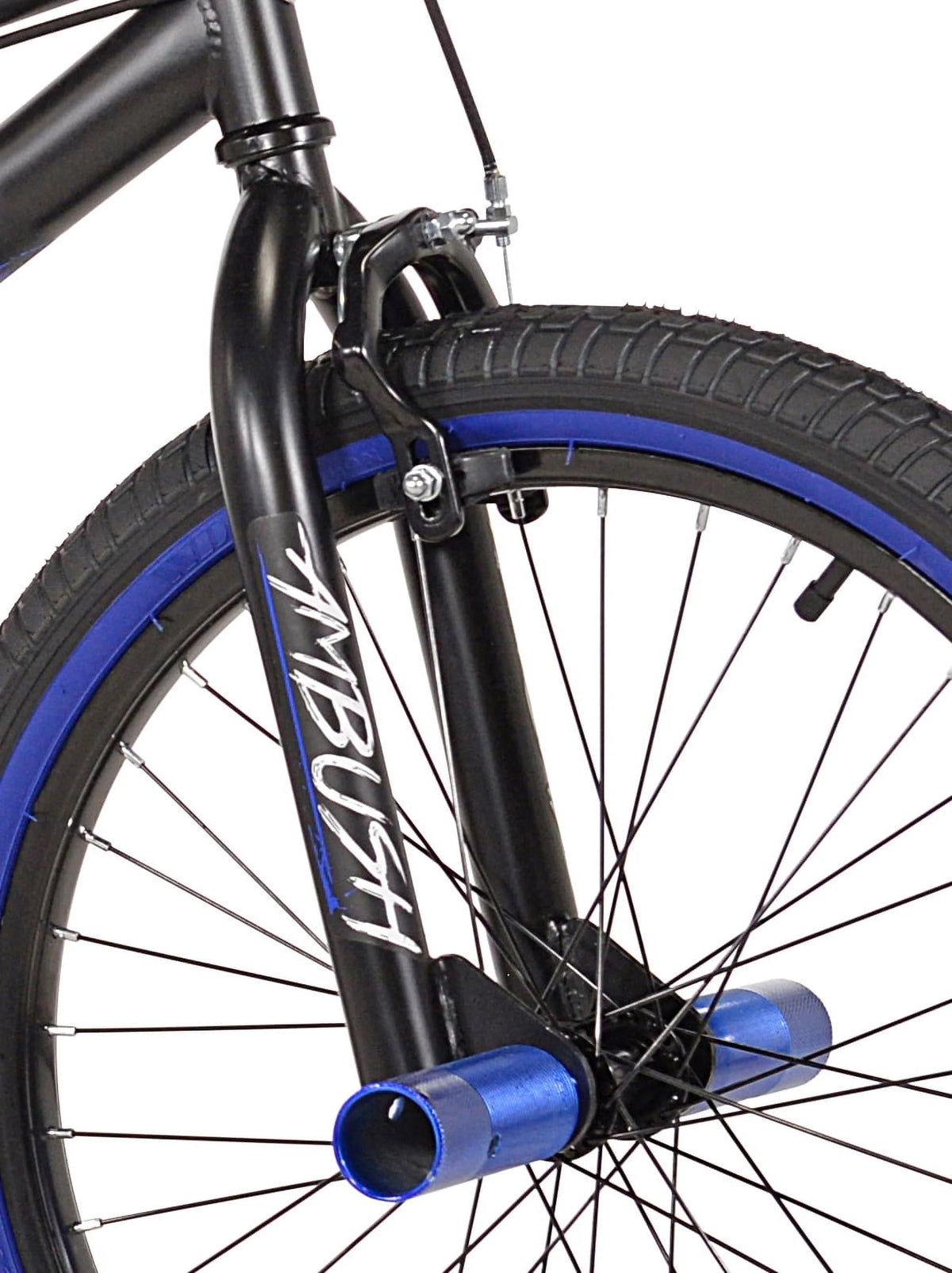 Kent Bicycles 20" Boy's Ambush BMX Child Bike, Black/Blue