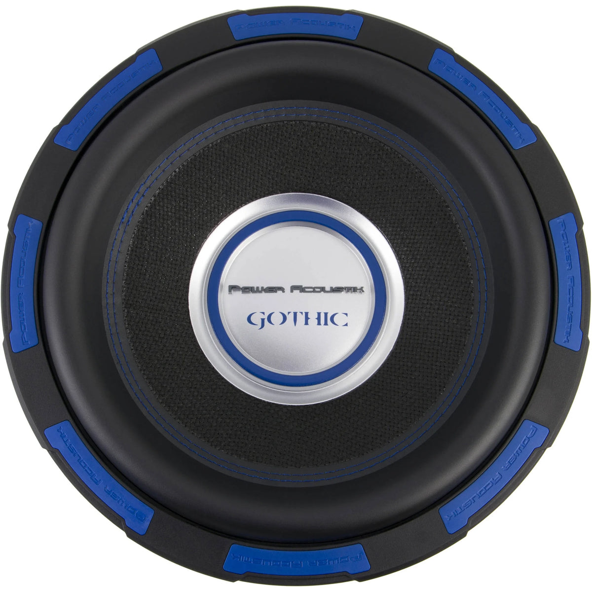 Power Acoustik Gothic Series GW-124 Premium 12" Subwoofer - 2,500 Watt Max, Composite Fiber Rigid Cone (New)
