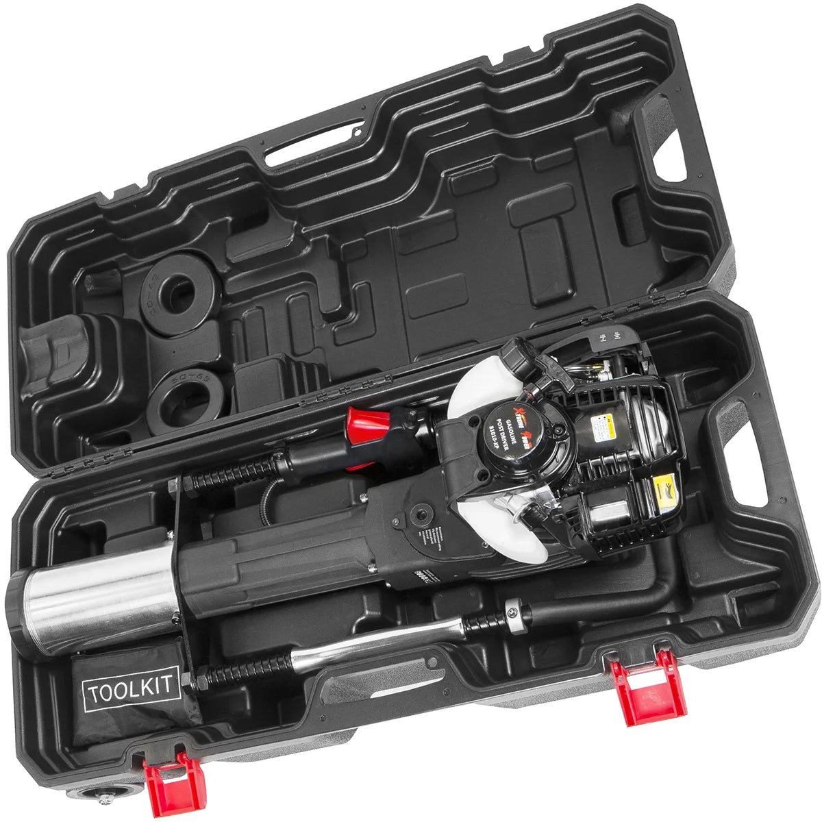 XtremepowerUS 52CC Gas Powered T-Post Driver, 1900W Heavy Duty Fence Post Driver, 2 Heads