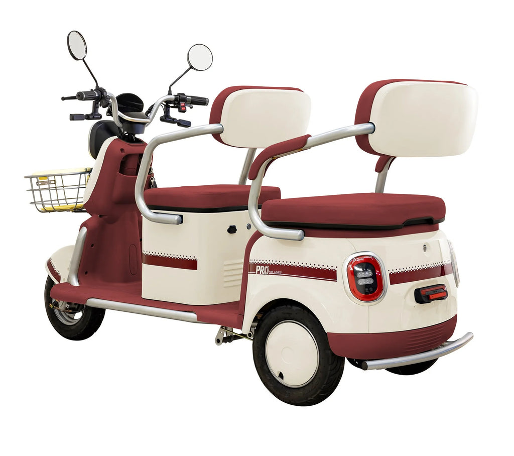 Massimo MGC E-Trike 3-Wheel Electric Cart �C 17 MPH, 2-Seater Adult Scooter �C Blue