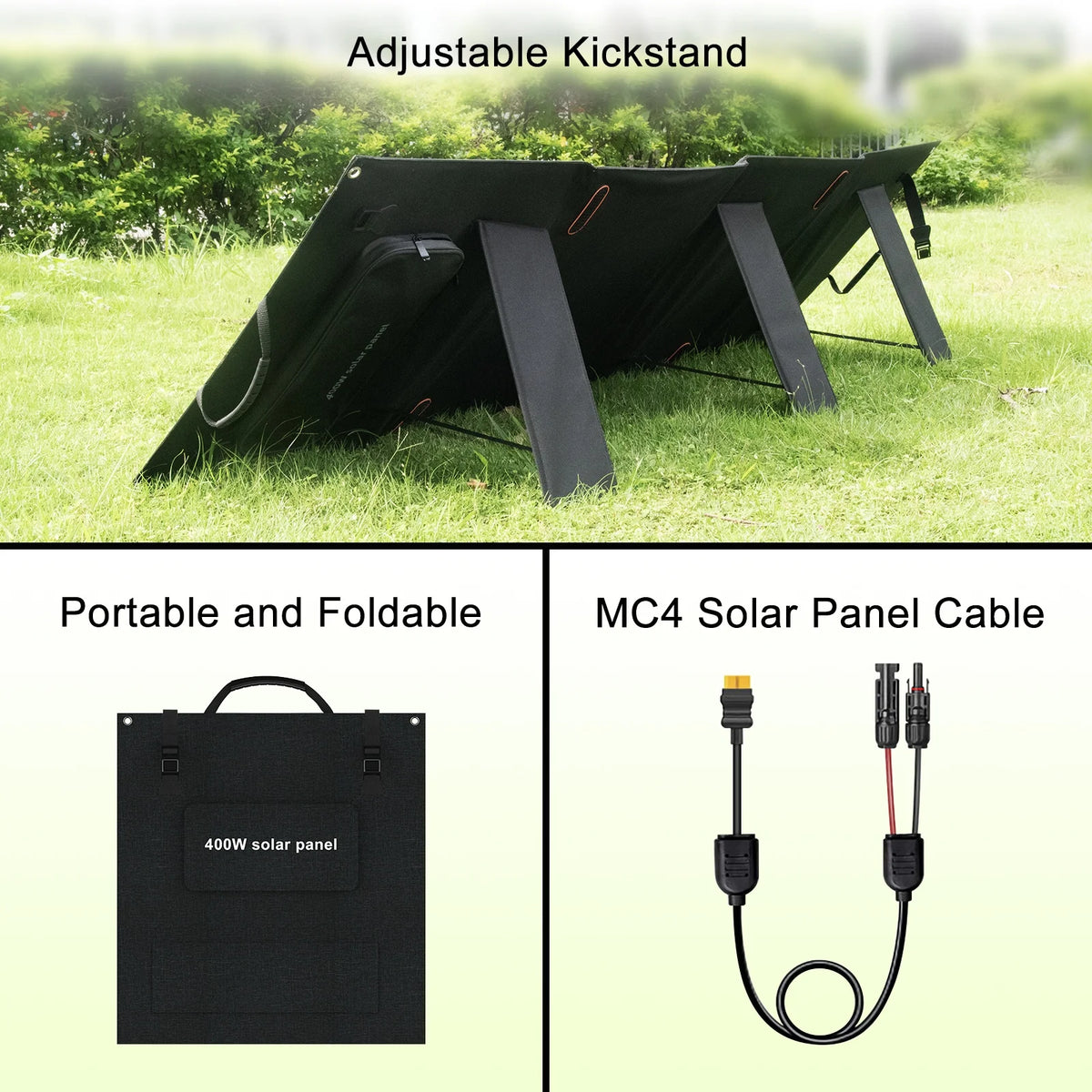 SolarPlay Portable Power Station, 2500W/2304Wh Large Capacity Solar Generator, with 400W Solar Panel, 4 AC Outlets (5000W Peak), Emergency Power Station for Home, Camping, Outdoor Battery Backup