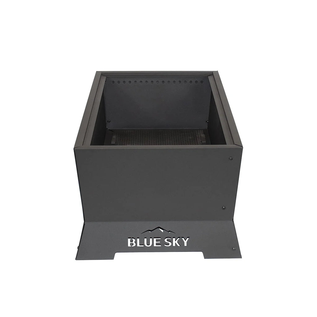 Blue Sky Outdoor Living Rectangle Steel Peak Smokeless Patio Fire Pit, Black