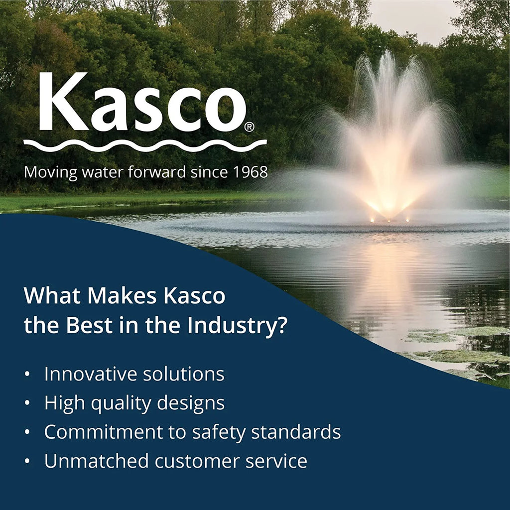 Kasco Deicer 1/2 HP Lake & Pond De-icer 120V �C Single Phase with 25 Ft Electric Power Cord | Water Deicer for Ponds, Lakes & Dock Bubbler