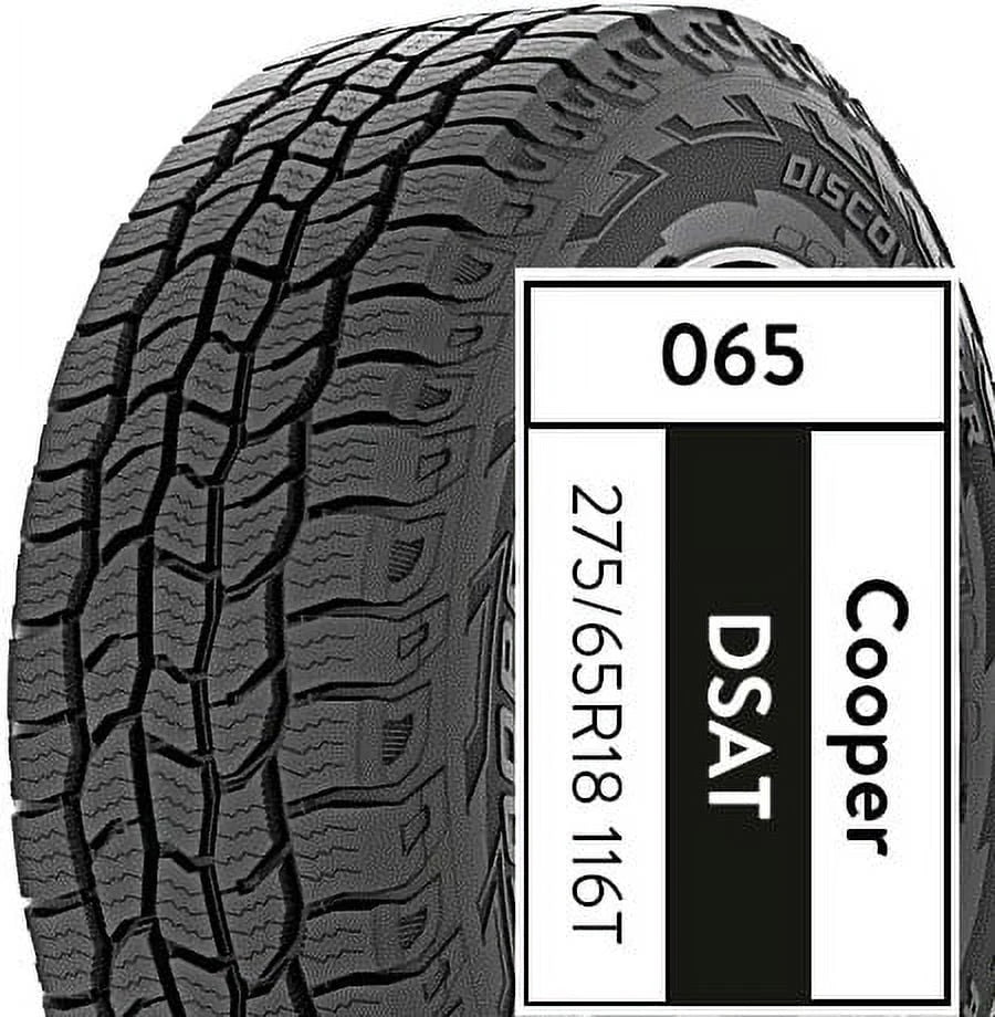Cooper Discoverer All Terrain 275/65R18 116T All-Terrain Tire Fits: 2015-23 Ford F-150 Lariat, 2019-23 Chevrolet Silverado 1500 LT Trail Boss