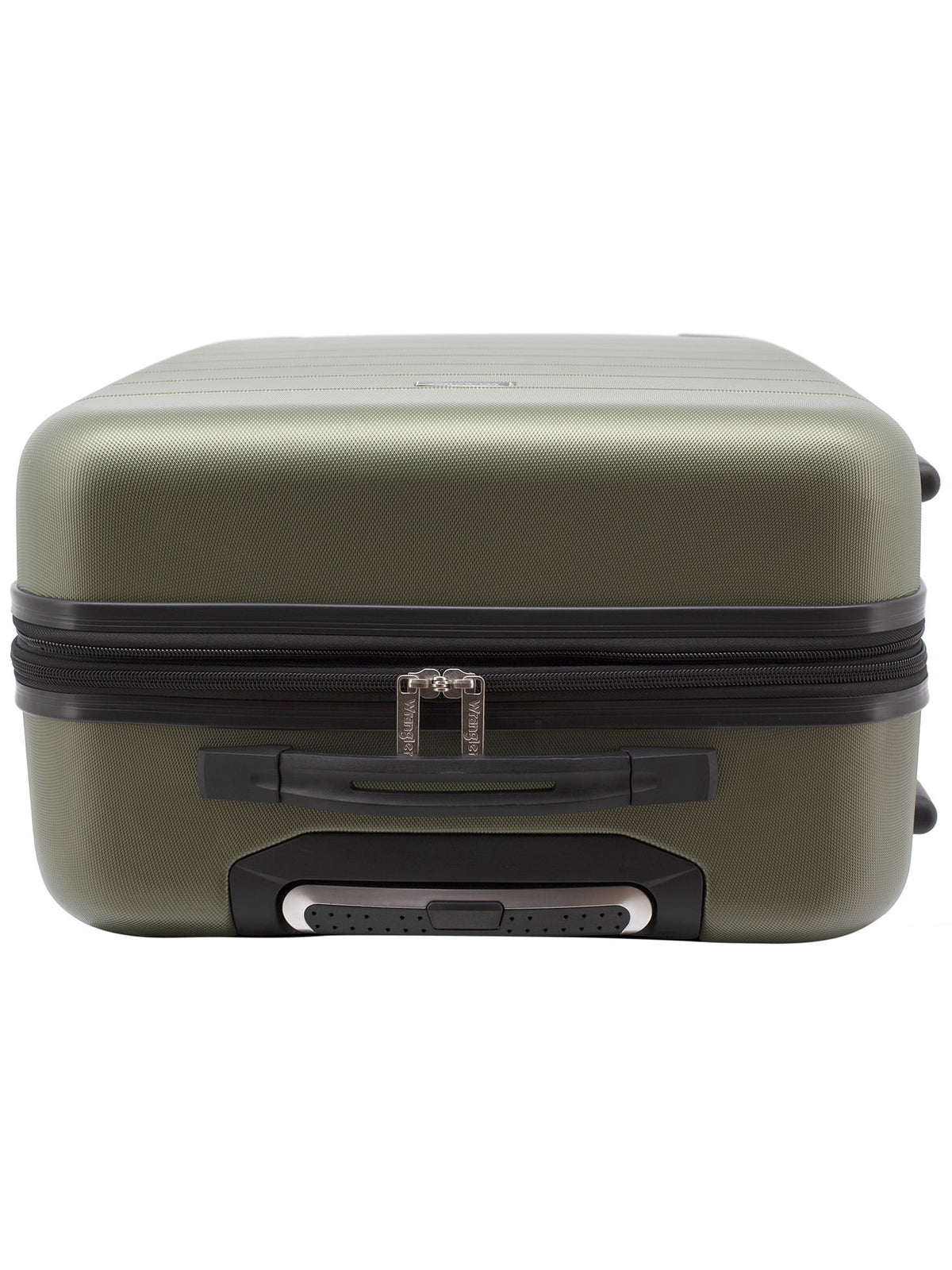 Wrangler 3 Piece Luggage Set with Cup Holder and USB Port, Olive Green