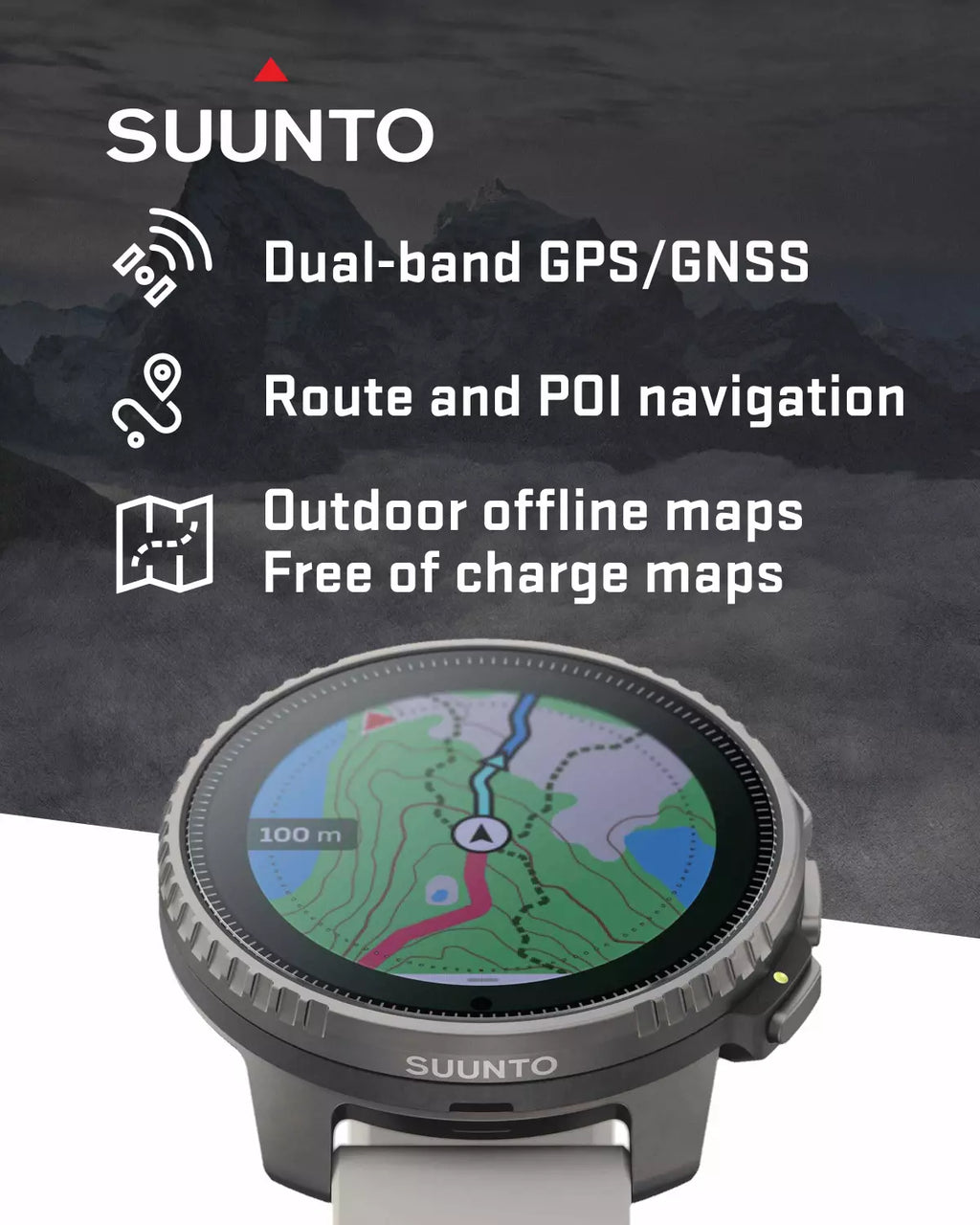 Suunto Vertical Watch, All Black, One Size