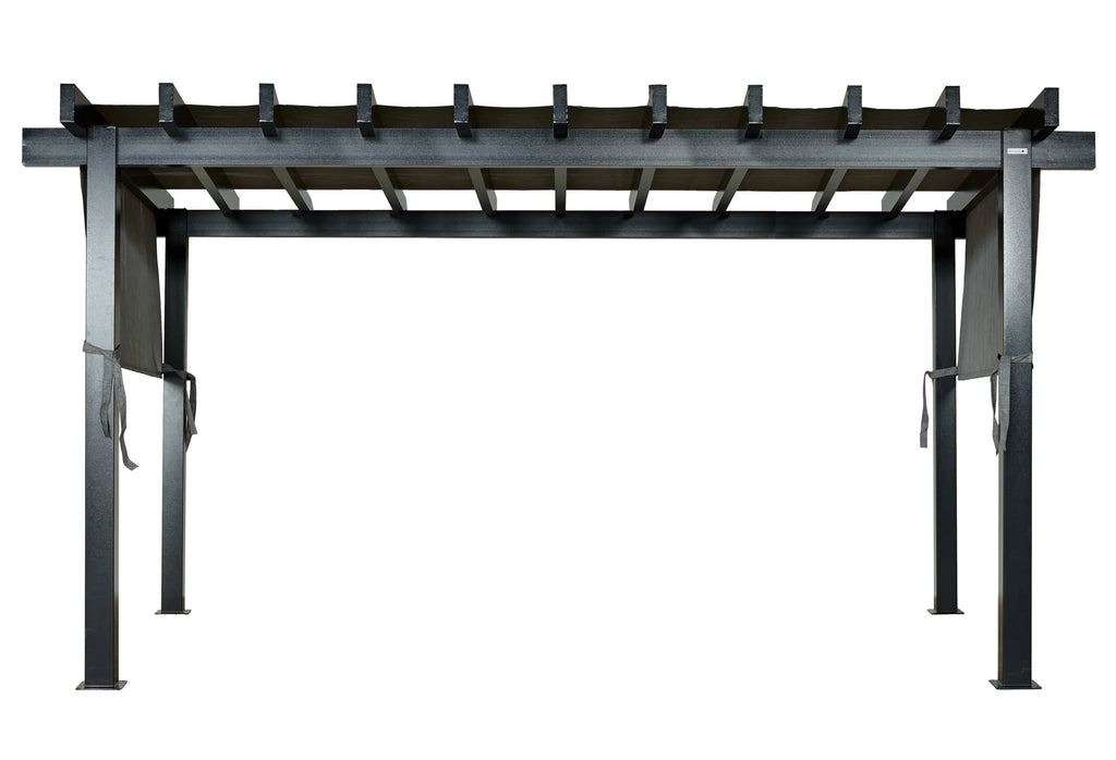 Sojag Outdoor 10' x 10' Yamba Pergola Square Shaped Gazebo, Dark Grey