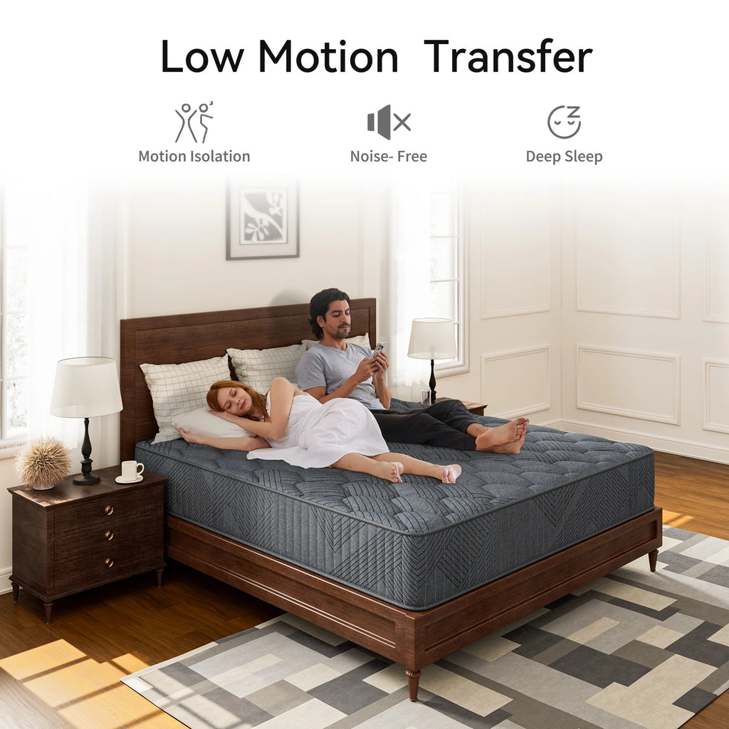 Babo Care Queen Hybrid Mattress, 12 inch Cooling-Gel Memory Foam and Individually Pocket Innerspring Mattress, CertiPUR-US Certified,Queen Size Mattress