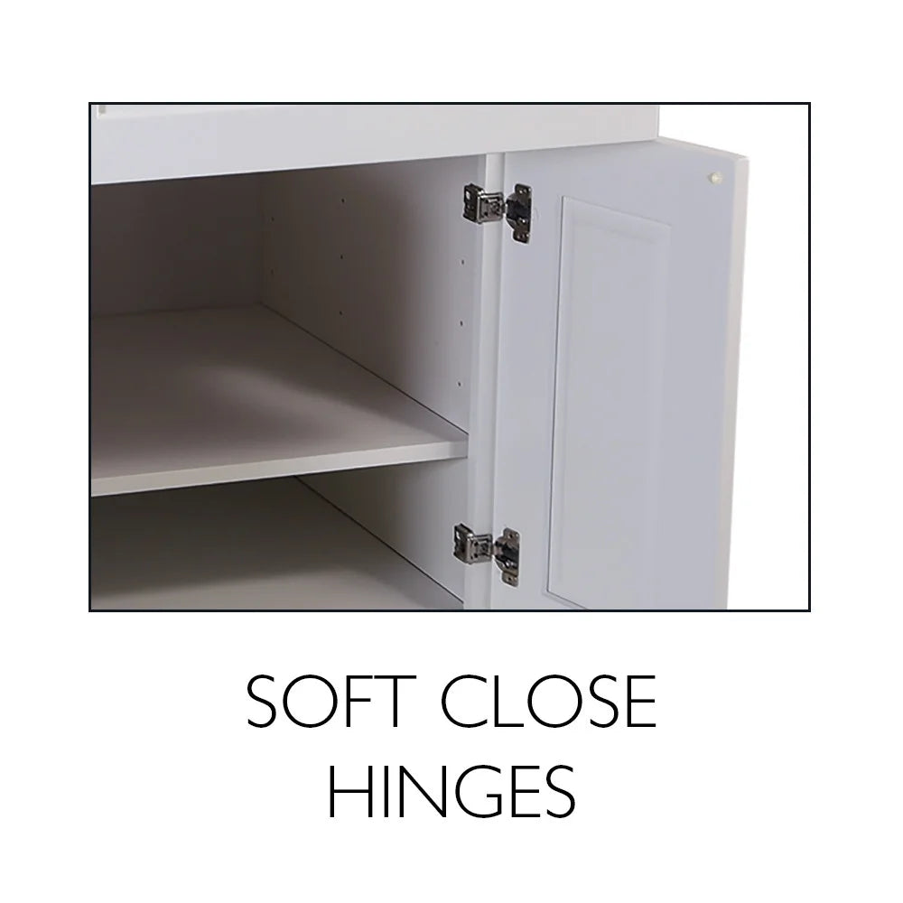 Design House Brookings Ready to Assemble Shaker Style Wall Kitchen Cabinet (15" x 36" x 12"), White