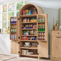 IFGET 71" Tall Arched Kitchen Pantry Storage Cabinet, Large Storage Cabinet with Adjustable Shelves, Pantry Cabinet for Kitchen, Dining Room