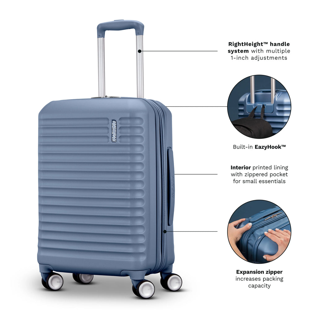 American Tourister Stratum 3.0 Medium Hardside Suitcase with Spinner Wheels - Black