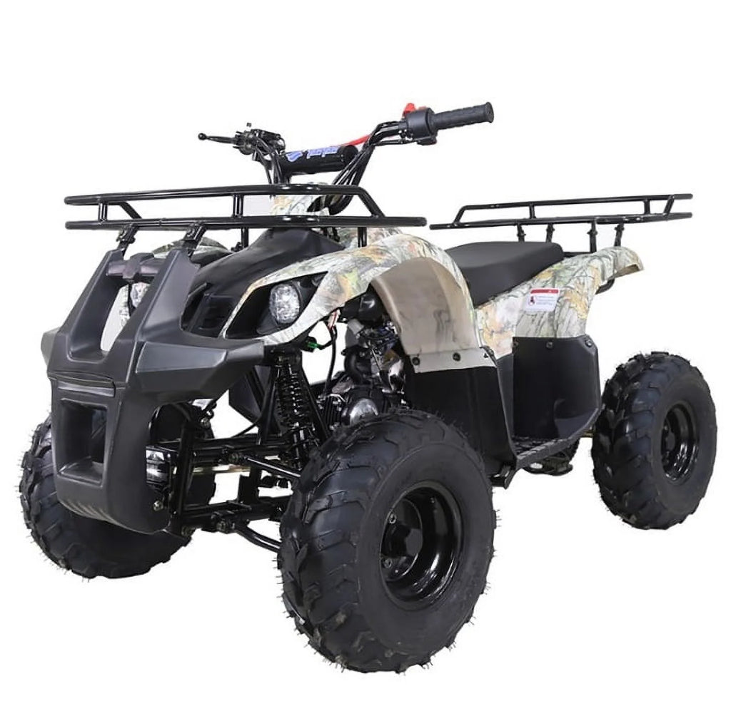 2021 New Tao Motor ATA- 1Automatic Gas All-Terrain Vehicle (ATV) With Big 16'' Tires and Reverse  - Midnight Black Color
