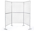 Displays2go Gridwall Panel for Art Work, Double Sided, Iron Build ? Silver Finish (AD3PNL)