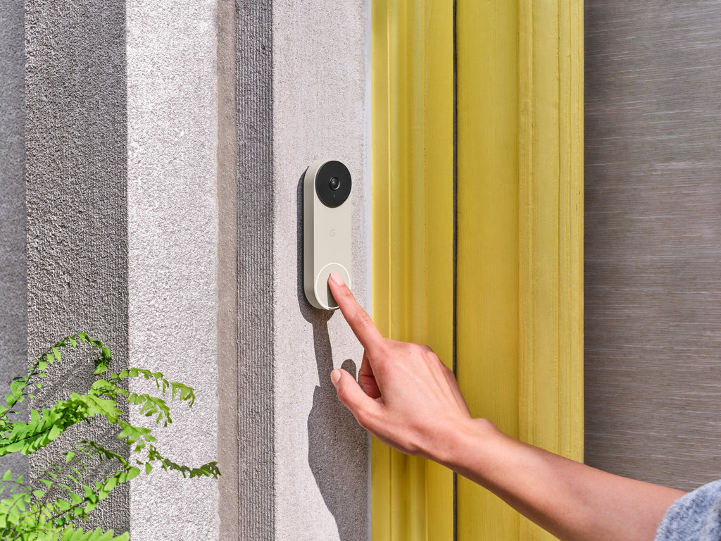 Google Nest Doorbell (Wired, 2nd gen) - Video Doorbell Camera - Doorbell Security Camera - Snow