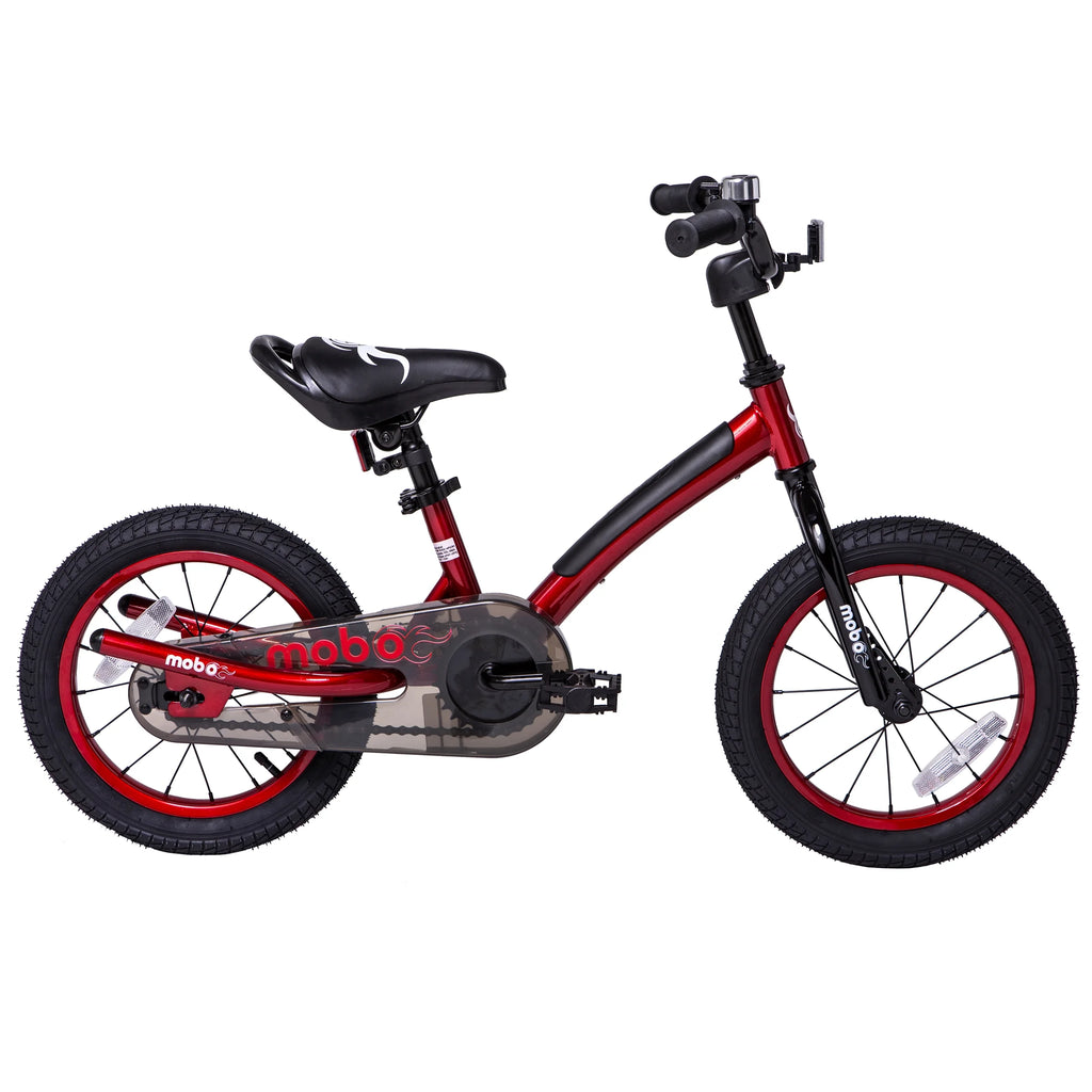 Mobo First Boy's 14" Kids Bike, Ages 3-5 Years Old, Red