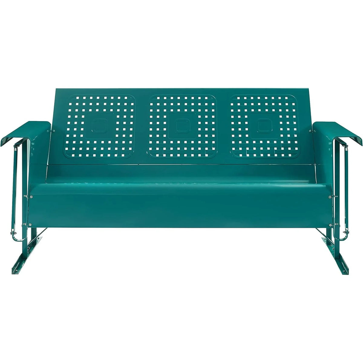 BATES METAL SOFA GLIDER IN TURQUOISE