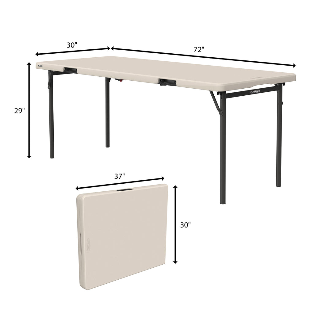 Lifetime Commercial 6' Fold-in-Half Table, 2-pack