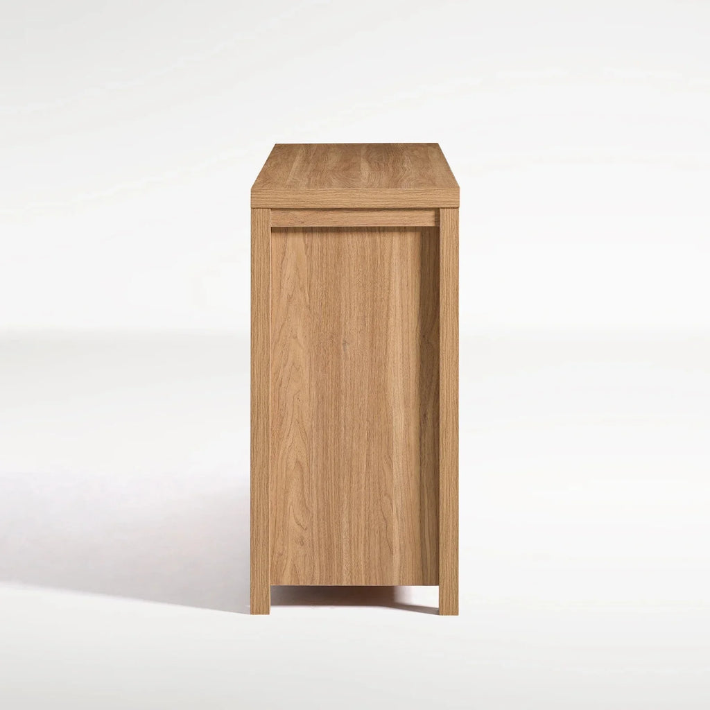 ARKANTOS Wooden 6 Drawer Double Dressers, Wide Chests of Drawers for Bedroom, Natural Oak