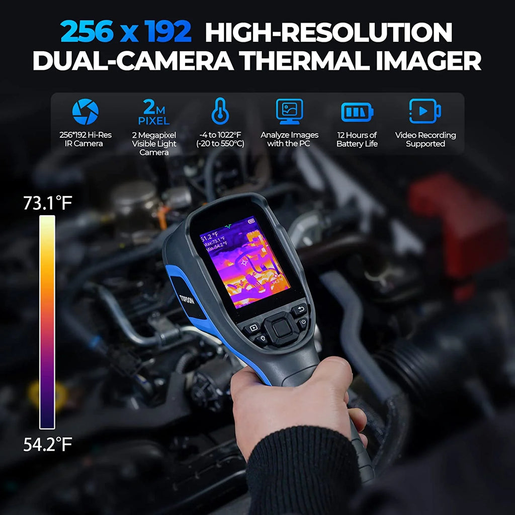 Thermal Imaging Camera TOPDON TC005 256 x 192 IR High Resolution Dual-Camera -4��F~1022��F Handheld Infrared Thermal Imager