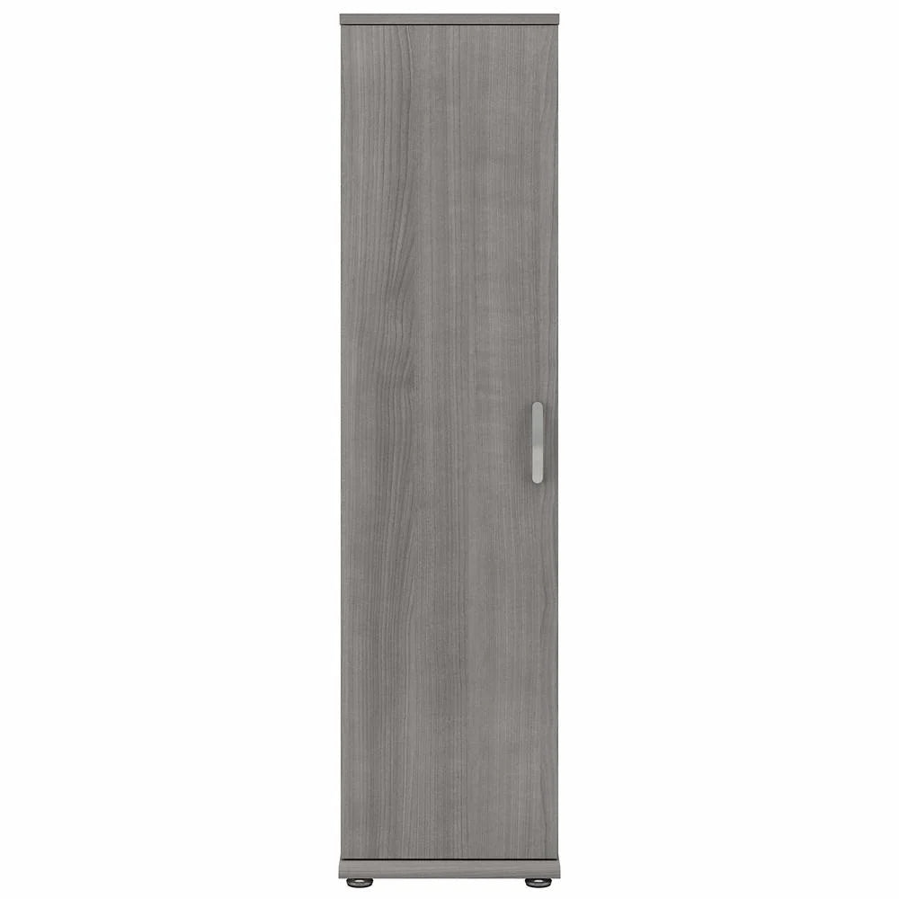 Universal Tall Narrow Storage Cabinet in Platinum Gray - Engineered Wood