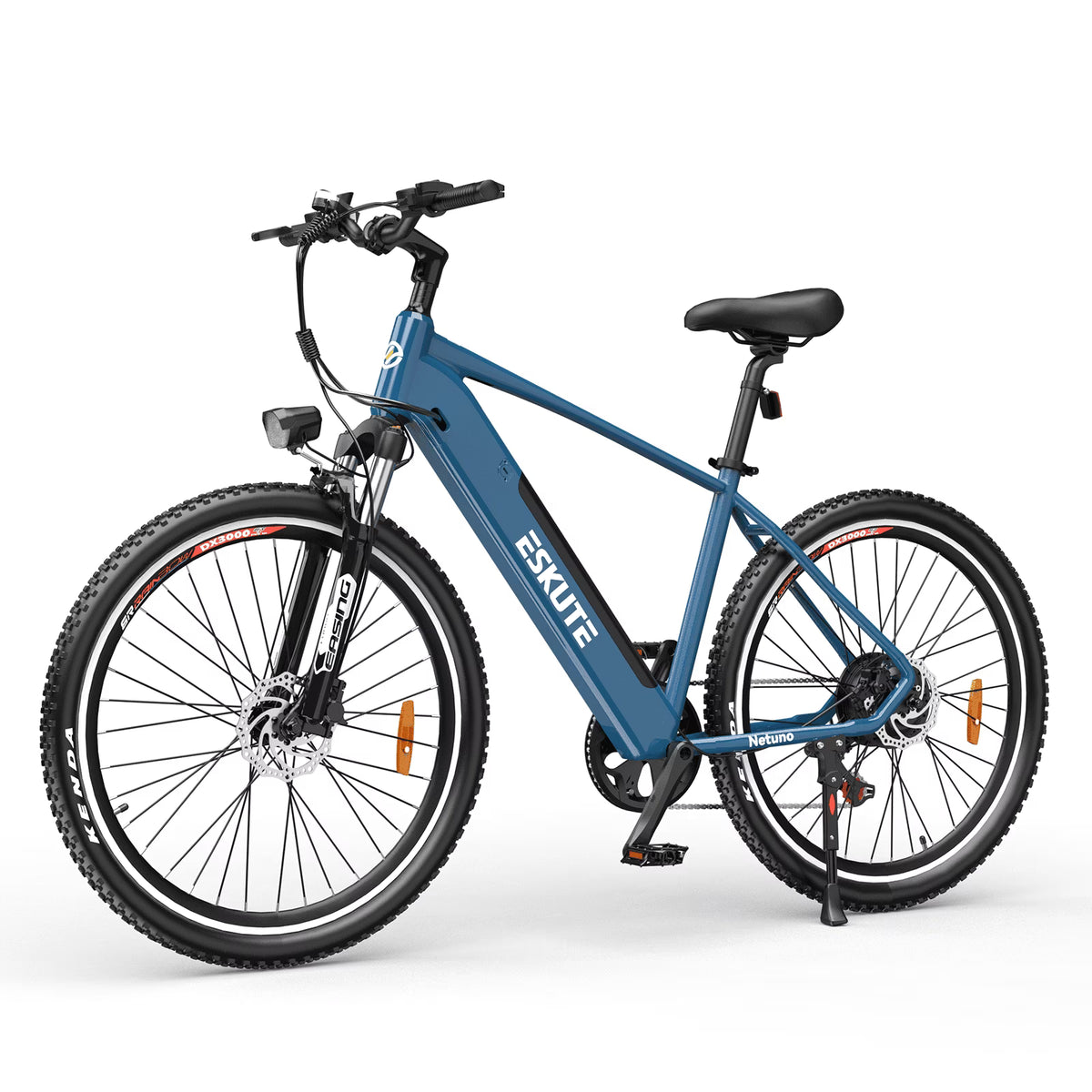ESKUTE Netuno 27.5" Electric Bike, 48V 500W Bafang Motor, 48V 15Ah Removable Battery, Shimano 7 Speed Gears, Hydraulic Front Suspension and Disc Brakes
