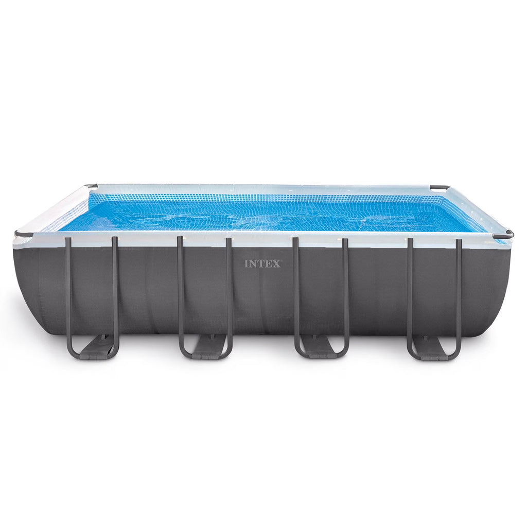Intex 18' x 9' x 52" Ultra Frame Rectangular Above Ground Swimming Pool with Sand Filter Pump