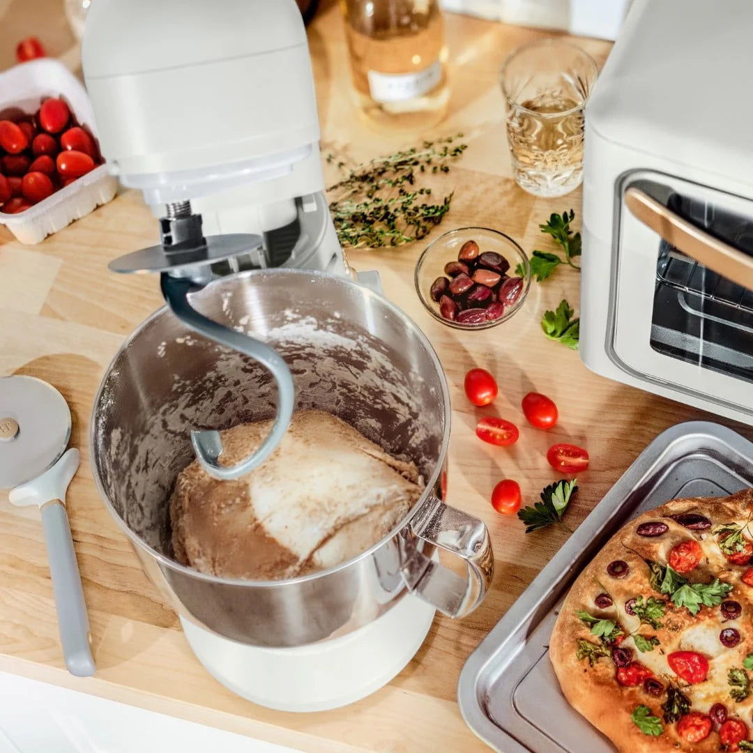 Beautiful 5.3 qt Stand Mixer, Lightweight & Powerful with Tilt-Head, White Icing by Drew Barrymore