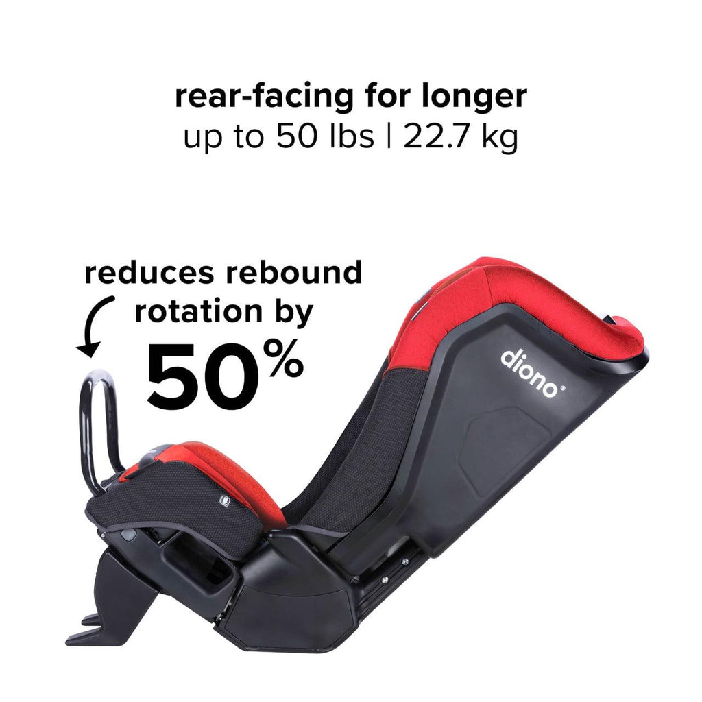 Diono Radian 3QX SafePlus All-in-One Convertible Car Seat. Slim Fit 3 Across. Red