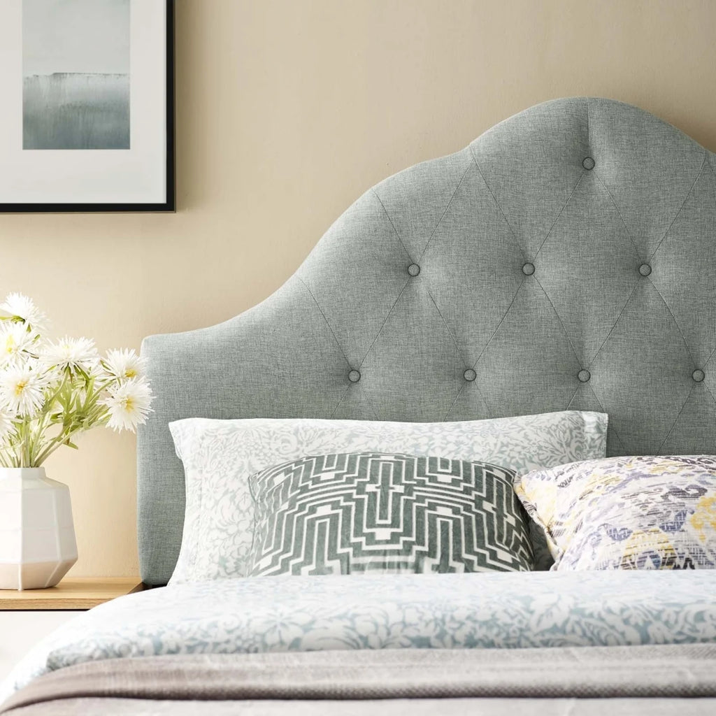 Modway Sovereign Queen Upholstered Fabric Headboard in Beige