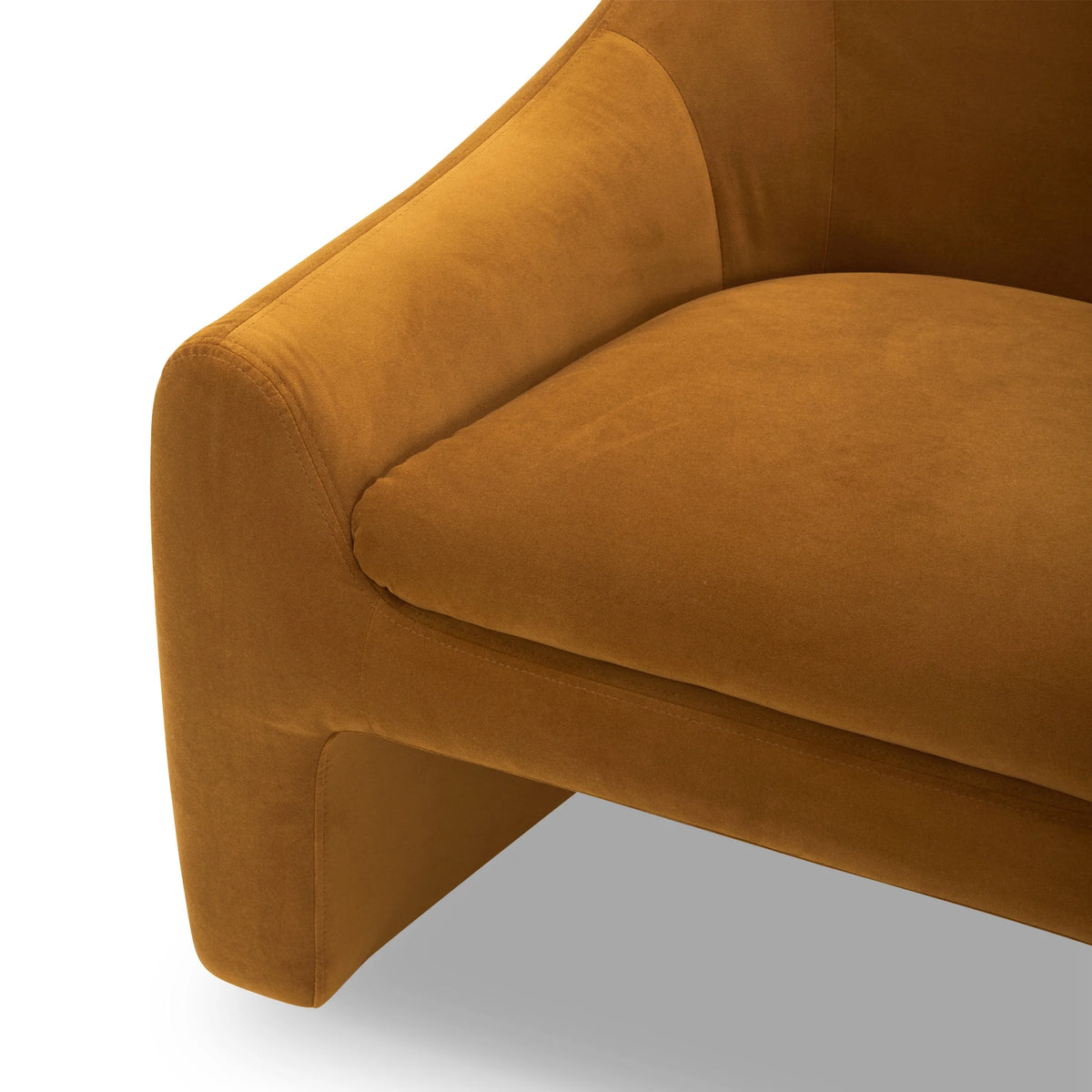 Better Homes & Gardens Emerson Curvy Accent Chair, Truffle Brown Boucle