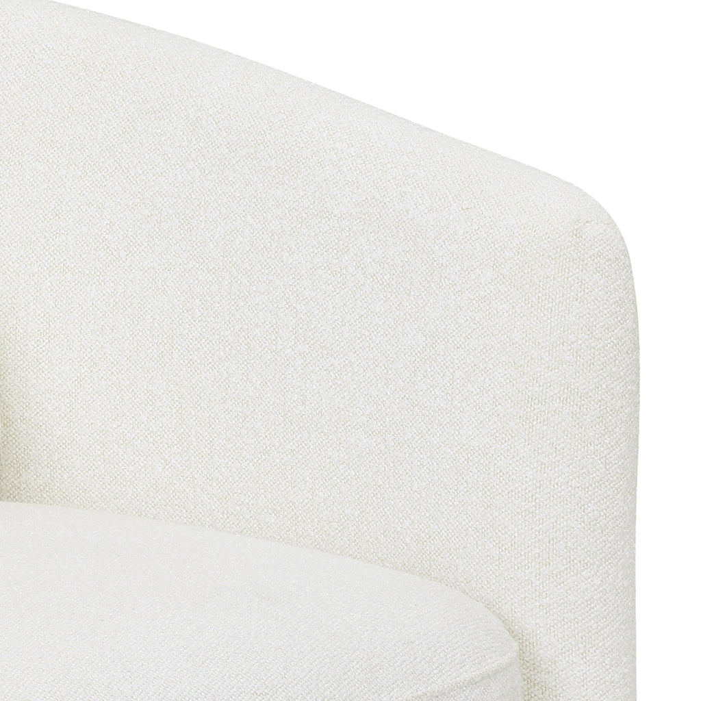 Beautiful Drew Accent Chair by Drew Barrymore, Cream Boucle