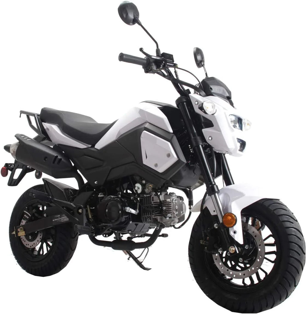 HHH Upgraded New 125cc Motorcycle Bike VADER 125 HELLCAT Dual Sports 125cc Motorcycle Bike Youth Adults Gas Motorcycle Big Headlights ( RED )