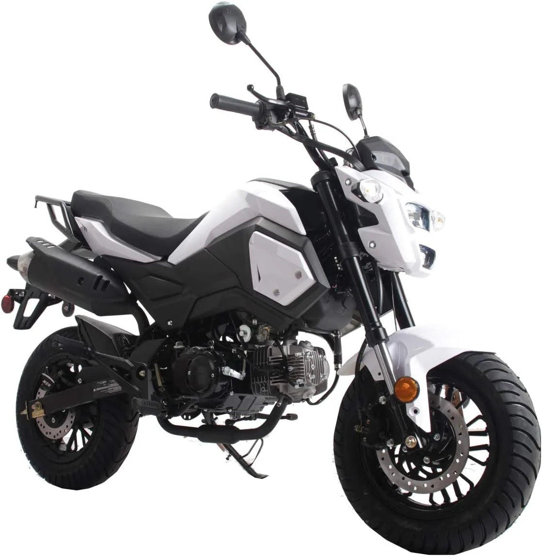 HHH Upgraded New 125cc Motorcycle Bike VADER 125 HELLCAT Dual Sports 125cc Motorcycle Bike Youth Adults Gas Motorcycle Big Headlights ( RED )