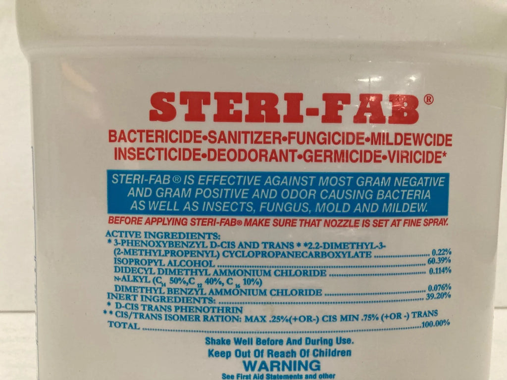 Steri-Fab Kills Bed Bug Pest Control Insecticide Deodorizer Fungicide, 4 Gallons