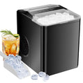 ZUNMOS Countertop Ice Maker,9 Cubes in 6 Minutes, Self-Cleaning, with Ice Basket & Scoop, Black