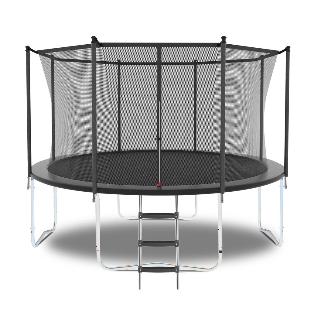 10FT Trampoline w/Enclosure, Seizeen Heavy-Duty Round Trampoline for Kids Outdoor Play, Large Trampoline as Gift for Boys and Girls