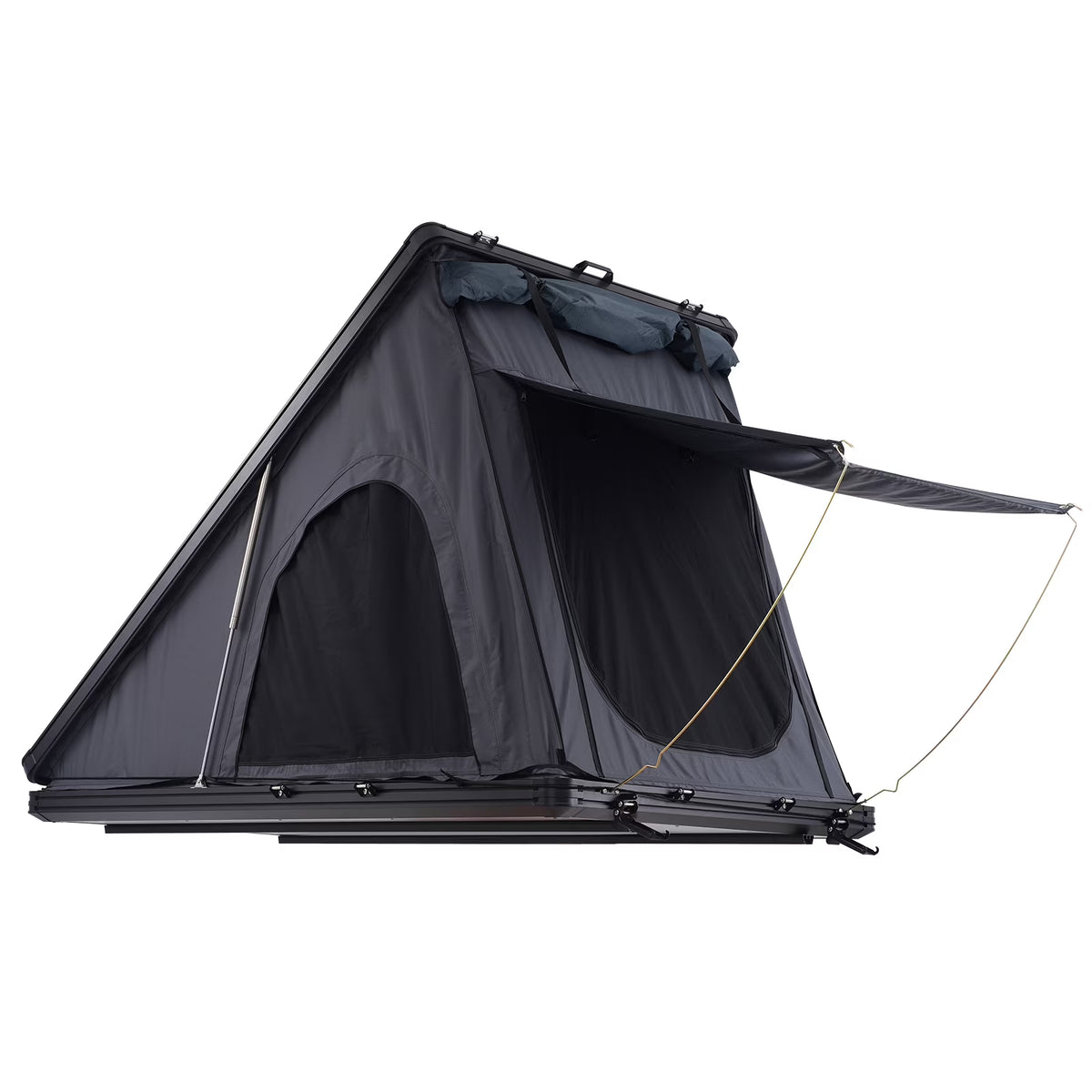 KFFKFF Hard Shell Rooftop Tent, Naturnest Model for 2-3 People, Includes Telescopic Ladder and Thick Mattress, Waterproof and Windproof, Suitable for Jeep, SUV, Van, and Pickup Trucks