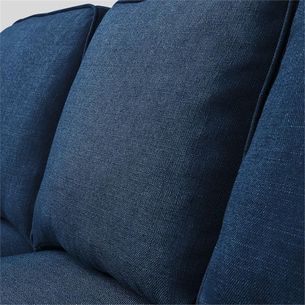 Serta Harmon Square Arm Sectional Navy Blue