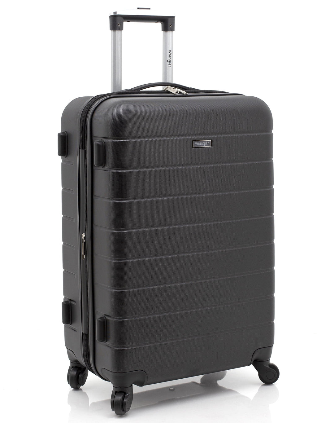 Wrangler 3 Piece Luggage Set with Cup Holder and USB Port, Olive Green