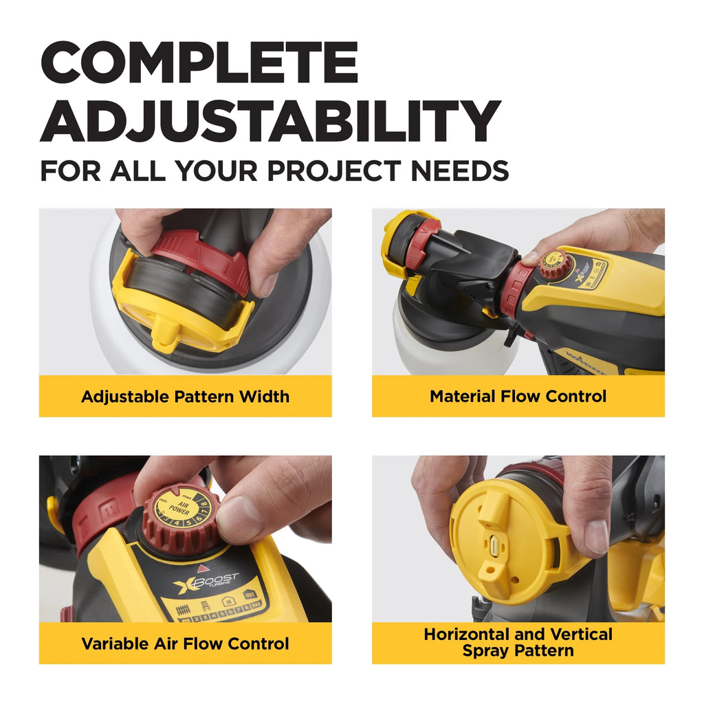 Wagner Cordless HVLP Sprayer w/2 batteries & charger, Flexio 3550 18V Sprayer