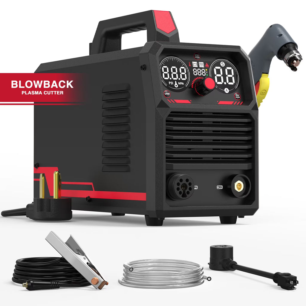 YESWELDER 65 Amp Non High Frequency Non-Touch Pilot Arc Digital Plasma Cutter, DC Inverter 110/220V Dual Voltage Cutting Machine