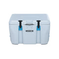 Lifetime 55 qt Bear-Resistant Camping Cooler, Premium High Performance, Ice Retention, Hard Cooler, 60 Can Capacity, Light Gray (90949)