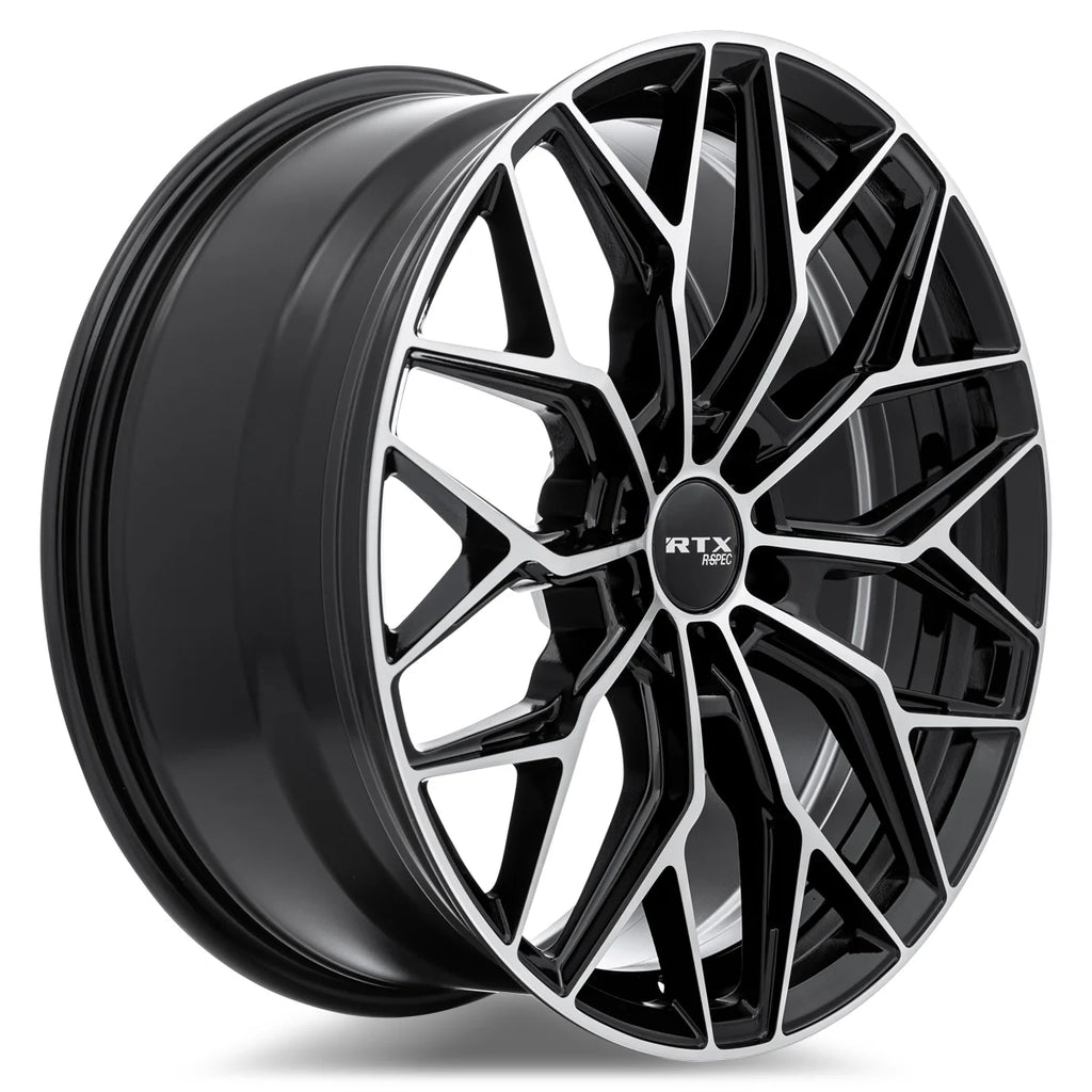 RTX RS02 20x8.5 5x114.3 ET38 CB67.1 Gloss Black Machined Wheel