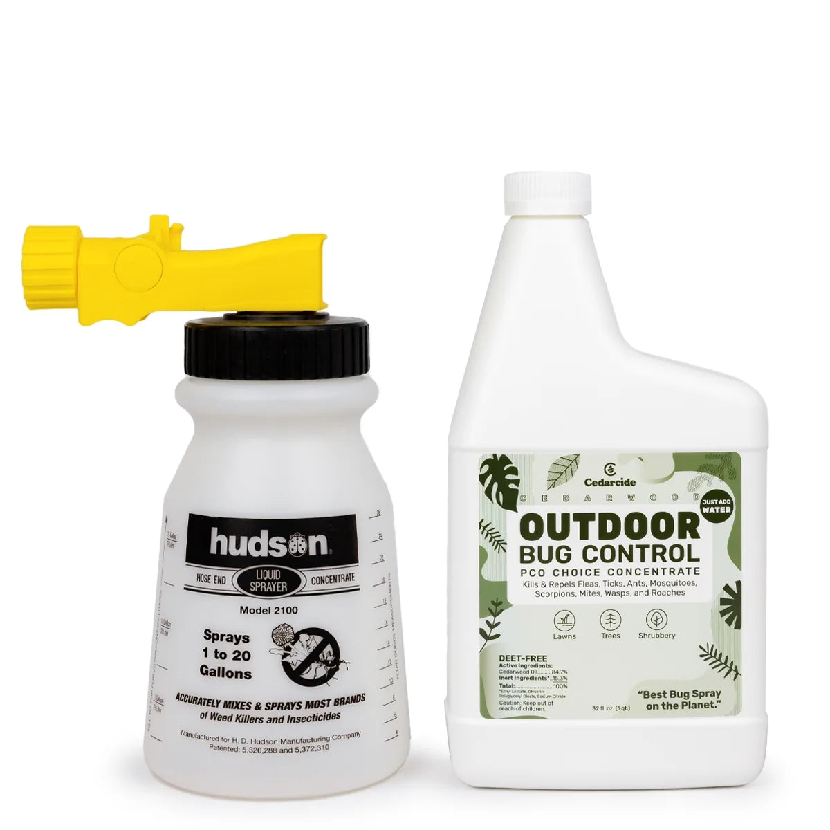 Cedarcide Bug-Free Lawn Kit (Medium) Includes Outdoor Bug Control Concentrate and Insect Repelling Granules Kills and Repels Fleas, Ants, Tick, Mites, Mosquitoes, Wasps, Roaches