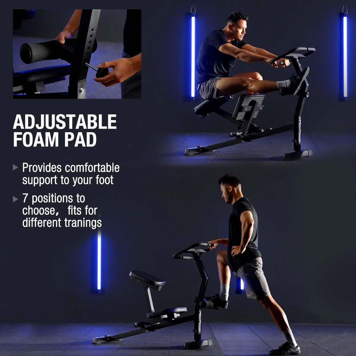 Syedee Stretch Machine, Full Body Stretching Equipment for Flexibility Training, Adjustable Leg Stretcher Machine, Lower Back Stretcher, Flexibility Trainer for Home Gym, Improve Mobility & Posture
