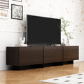 KULAGAGA 71.7" Wide TV Stand with 3 Flip-Down Drawers,Modern Media Console Table & Entertainment Center,Dark Brown