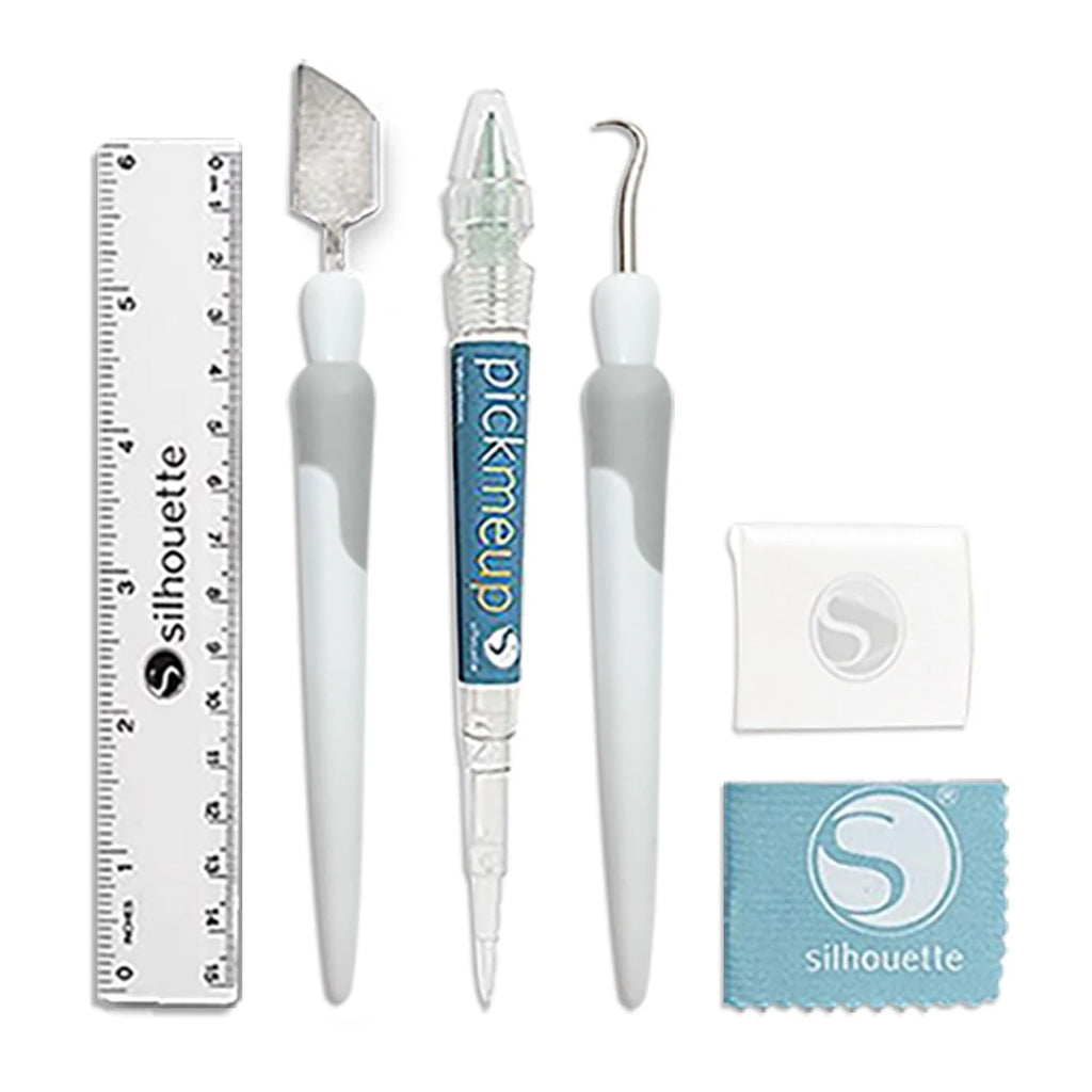 Silhouette Black Cameo 4 w/ 64 Oracal Vinyl Sheets, Tools, Guides