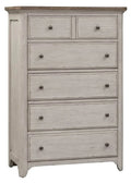 5-Drawer Chest in Antique White Finish