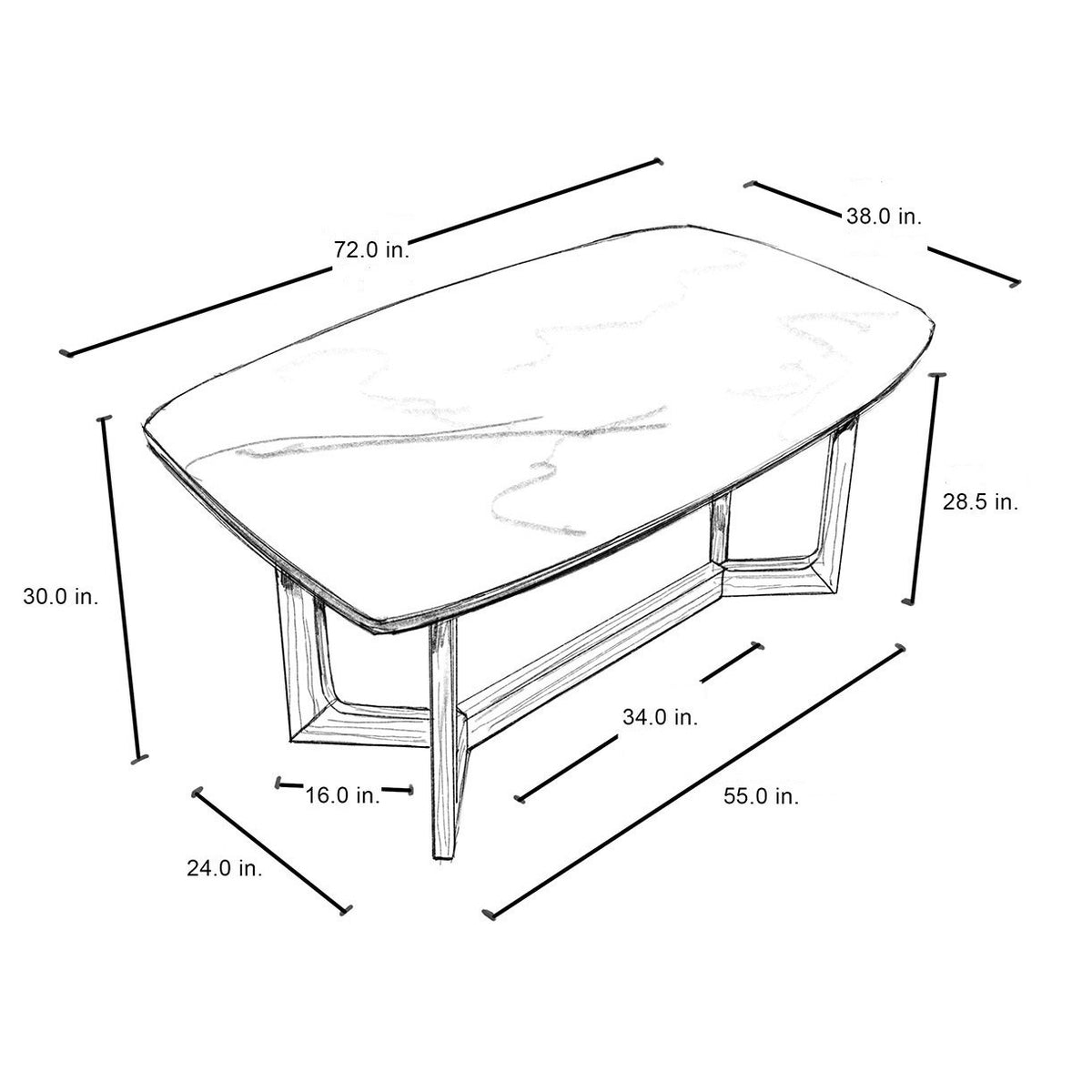 Adelaide Quartz Dining Table