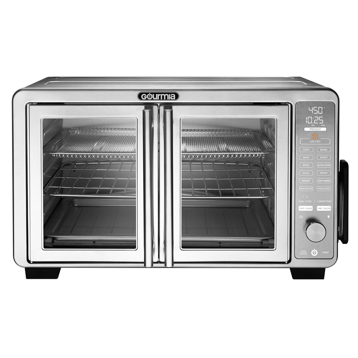 Gourmia XL 45 Quart Digital Countertop Oven with Air Fry and Temperature Probe